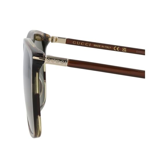 Gucci Square-Frame Recycled Acetate Sunglasses Brown Mens - Picture 4 of 6